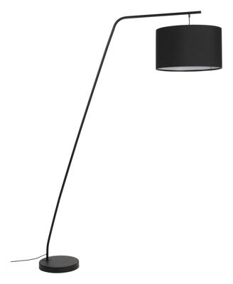 ZILT Vloerlamp 'Laniece' 224cm hoog, kleur Zwart