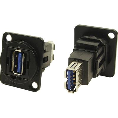 Cliff CP30205NMB CP30205NMB XLR-adapter USB A-bus 3.0 naar USB-B bus 3.0 Adapter, inbouw 1 stuk(s)