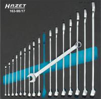 HAZET Ring-steeksleutelset 163-98/17 · Buitentwaalfkant tractieprofiel · 17-delig · 6 - 24 - thumbnail
