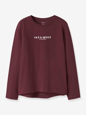 T-shirt met lange mouwen NKFVIX meisje NAME IT bordeauxrood