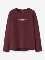 T-shirt met lange mouwen NKFVIX meisje NAME IT bordeauxrood - thumbnail