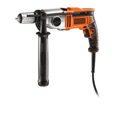 BLACK+DECKER KR911K 910W Klopboormachine in koffer | Koffer | Zijhandgreep | Dieptestop - KR911K-QS BLACK+DECKER KR911K 910W Klopboormachine in koffer | Koffer | Zijhandgreep | Dieptestop - KR911K-QS