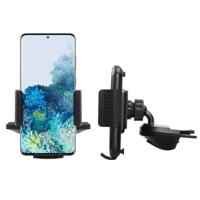 Shop4- Samsung Galaxy S20 Autohouder Verstelbare CD Houder met Klem Zwart - thumbnail