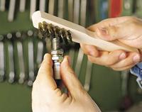 Wolfcraft Handdraadborstel | Messing | 3 rijen | 200mm | 1 stuk - 2725000 - thumbnail