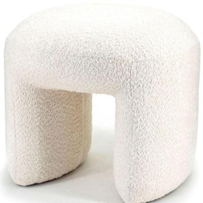 By-Boo Hocker 'Sahi' Bouclé, kleur Beige