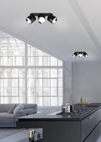 Trio PlafondlampGuayana 3-lichts zwart - 651000332 - thumbnail