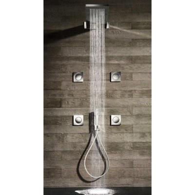 Hoofddouche Hotbath Mate Inbouw Plafond Rond Geborsteld Nikkel 38cm