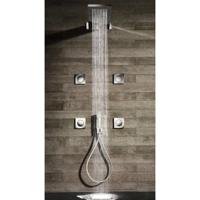 Hoofddouche Hotbath Mate Inbouw Plafond Rond Geborsteld Nikkel 38cm - thumbnail