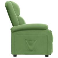 Fauteuil verstelbaar fluweel lichtgroen - thumbnail