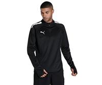 PUMA teamLIGA Trainingstrui 1/4-Zip Zwart - thumbnail
