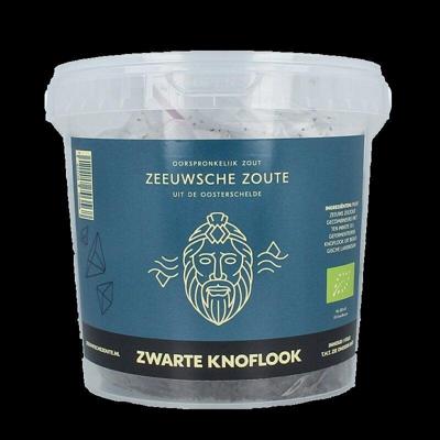 Zeeuwsche Zoute Zout met zwarte knoflook bio 1 Kilogram