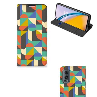 OnePlus Nord 2 5G | Hoesje met Magneet | Funky Retro OnePlus Nord 2 5G | Hoesje met Magneet | Funky Retro