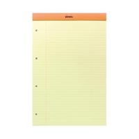 Schrijfblok Rhodia A4 lijn 80 vel 80gr geel | 5 stuks - thumbnail