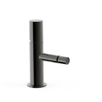 Bidetmengkraan Tres Study Exclusive 1-Knop Uitloop Recht 8 cm Rond Metallic Zwart Tres - thumbnail