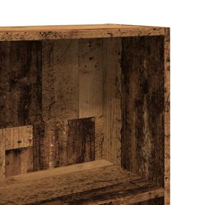 Boekenkast 40x24x143 cm bewerkt hout oud houtkleurig Boekenkast 40x24x143 cm bewerkt hout oud houtkleurig