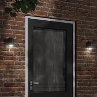 VidaXL Buitenwandlamp gegoten aluminium zwart - thumbnail