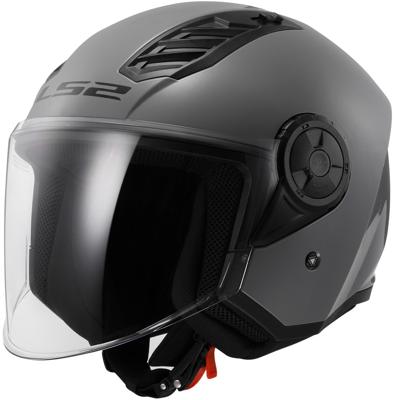 LS2 "of616 airflow ii solid" jethelm helmet airflow ii of6 solid nardo gray gr. l LS2 "of616 airflow ii solid" jethelm helmet airflow ii of6 solid nardo gray gr. l