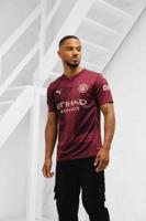 Manchester City 3rd Shirt Senior 2024/2025 - Maat S - Kleur: Rood | Soccerfanshop - thumbnail
