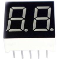 TRU COMPONENTS 7-segments-display Rood 13.2 mm 2 V Aantal cijfers: 2 TRU-7S2-52RAG - thumbnail