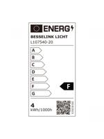 Landelijke LED Opbouwspot Denver - Naturel - 58/10.5/24cm - Dimbaar - plafonniere gemaakt van hout en metaal - inclusief LED lichtbron - E14 fitting - 4W - 400lm - 2700K - warm wit licht - thumbnail