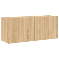 5-delige Tv-wandmeubelset bewerkt hout sonoma eikenkleurig - thumbnail