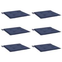 Palletkussens 6 st 40x40x3 cm oxford stof marineblauw - thumbnail