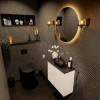 MONDIAZ FOWY toiletmeubel 60cm kleur talc. Waskom positie midden kleur urban | urban. Zonder kraangat - thumbnail