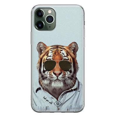 iPhone 11 Pro siliconen hoesje - Tijger wild iPhone 11 Pro siliconen hoesje - Tijger wild