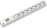 Bachmann 333.838 19 inch Stekkerdoos voor patchkast 1 HE Overspanningsbescherming Grijs - thumbnail