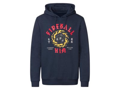 Heren sweathoodie (Marineblauw, S)