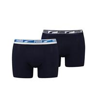 Puma Multi Logo Boxershort 6-Pack Heren Blauw - Maat M - Kleur: Blauw | Soccerfanshop - thumbnail