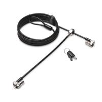 Kensington Laptopslot Sleutelslot Aansluiting voor twee laptops, Supersterke T-Bar sluitkop voor bescherming tegen 2430 mm Microsaver 2.0 Twin - thumbnail