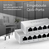 Zyxel GS-108BV5-EU0101F netwerk-switch Unmanaged L2 Gigabit Ethernet (10/100/1000) - thumbnail