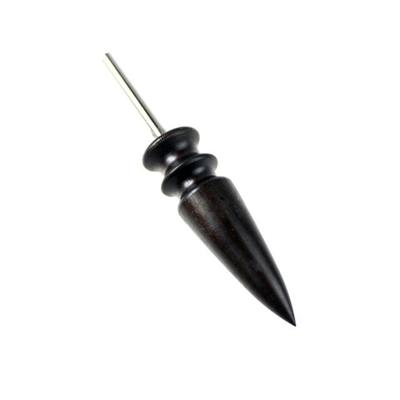 Lederen tool Edge elektrische polijsten Slicker platte spitse hoofd sandelhout leder Craft DIY tools Tip Polijsthulpmiddel (S)