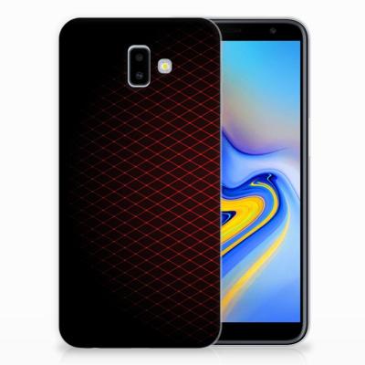 Samsung Galaxy J6 Plus (2018) | TPU bumper | Geruit Rood