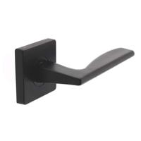 Intersteel Deurkruk Apollo op vierkant rozet - mat zwart - thumbnail