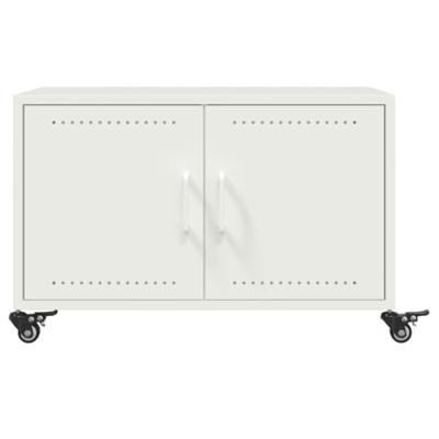 Salontafel 68x50x43,5 cm staal wit