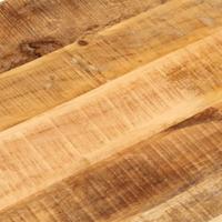 Tafelblad ovaal 110x50x3,8 cm massief ruw mangohout - thumbnail