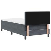 Boxspringbed met Matras met matras Donkergrijs 90 x 200 cm Stof - thumbnail