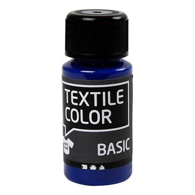 Creativ Company Textile color semi-dekkende textielverf - primair blauw, 50ml
