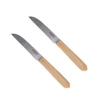 Homey's Klompenmesjes - 2 schilmesjes - carbon|beukenhout - 8,5cm - thumbnail
