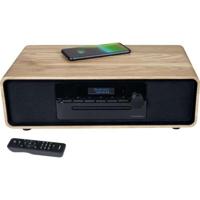Bluetooth microsysteem - THOMSON - Hout/Zwart - FM Radio/DAB+/CD/MP3/USB/Inductie, 75W, LCD display, Afstandsbediening, Voeding. 230V - thumbnail
