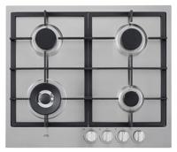 Etna KG959RVSA inbouw gaskookplaat met wokbrander en gietijzeren pannendragers - thumbnail
