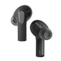 Sudio E3 zwart, draadloze oordopjes met Bluetooth 5.3, hybride ANC, microfoon, AAC-codec, 30 uur speeltijd, draadloos opladen en USB Type-C opladen, IPX4 spatwaterdicht - thumbnail