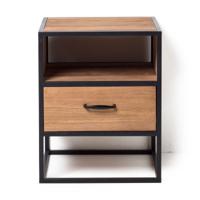 Nachtkastje Charlie met lade en opbergvak - 50x40x40 cm - thumbnail