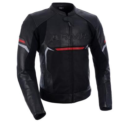 ARMR Leren jas "raiden 3.0" van leather jacket raide 3.0 ms black/red gr.3xl