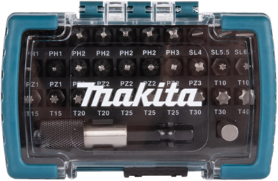 Makita Accessoires schroefbitset 32-delig - d-74762 - d-74762 Makita Accessoires schroefbitset 32-delig - d-74762 - d-74762