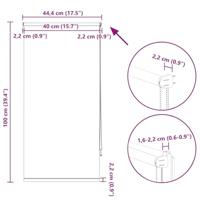 VidaXL Rolgordijn verduisterend 40 x 100 cm koffie - thumbnail