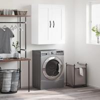 Wandkast 69,5x34x90 cm bewerkt hout wit - thumbnail