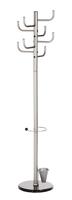 ALCO Staande kapstok 2802 2802 Aantal haken: 8 (Ø x h) 40 cm x 172 cm Metaal (poedercoating) Zilver 1 stuk(s) - thumbnail